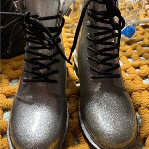 Michael Kors Silver Glitter Women's Boots